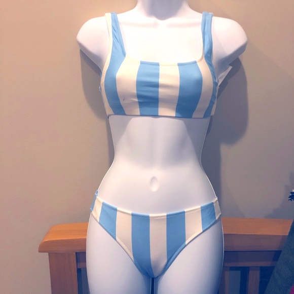 H & M striped bathing suit, 2 piece - Picture 2 of 3